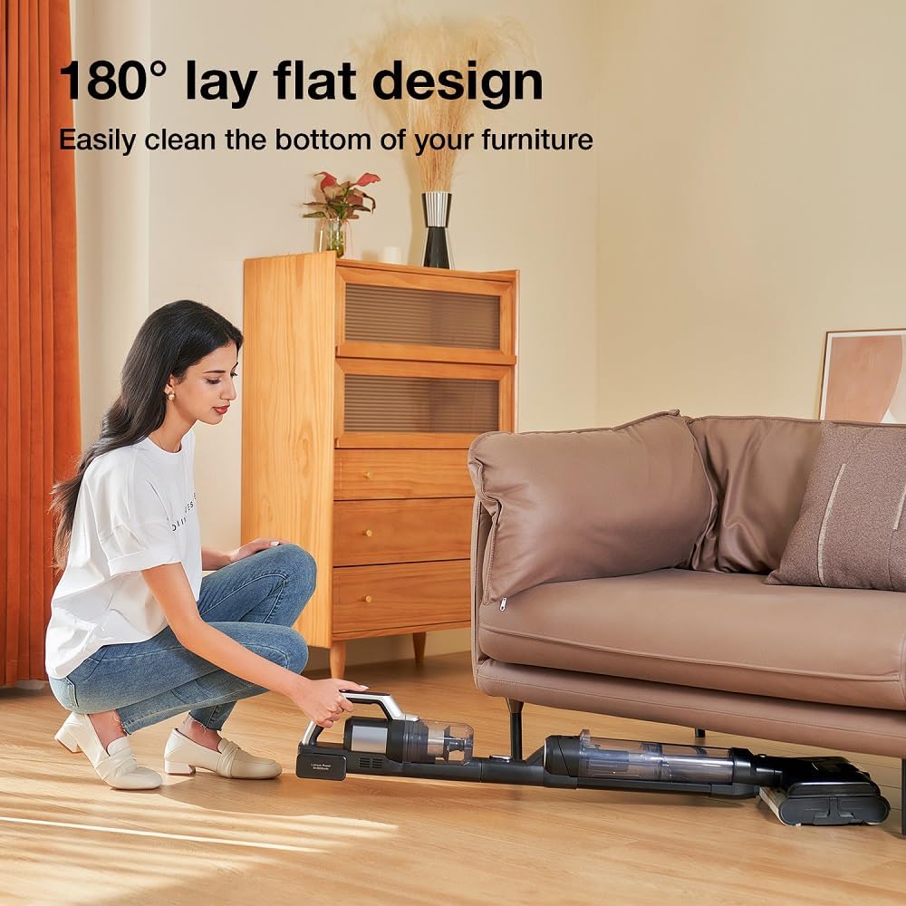 JIMMY PW11 Vacuum Cleaner | All in One Smart Vacuum and Washer for Full House Cleaning | 400W Strong Power Double Water Spray Mode Hot Air Fast Dry