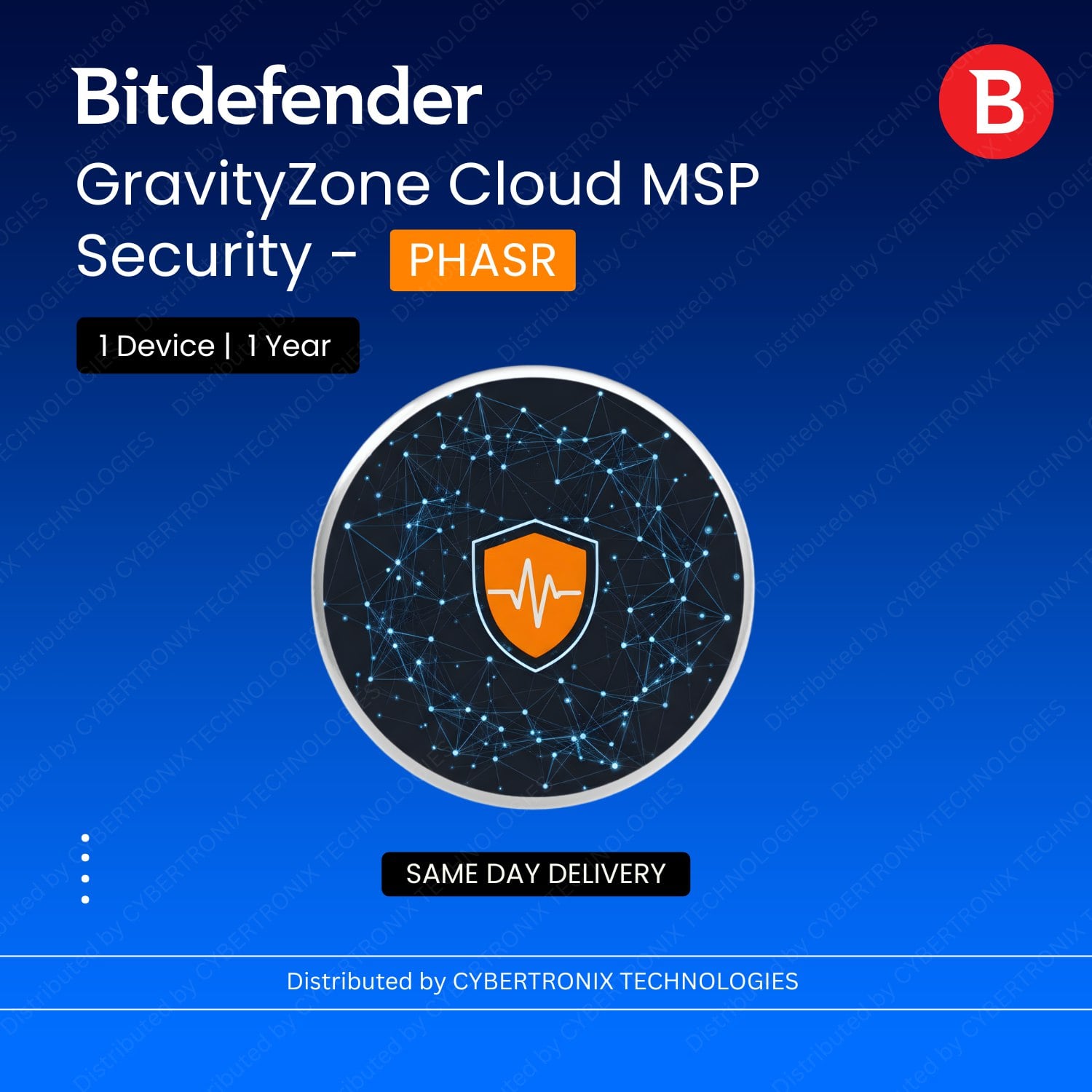 Bitdefender GravityZone Cloud MSP Security – PHASR 1 Device for 1 Year | Digital License | SAME DAY DELIVERY