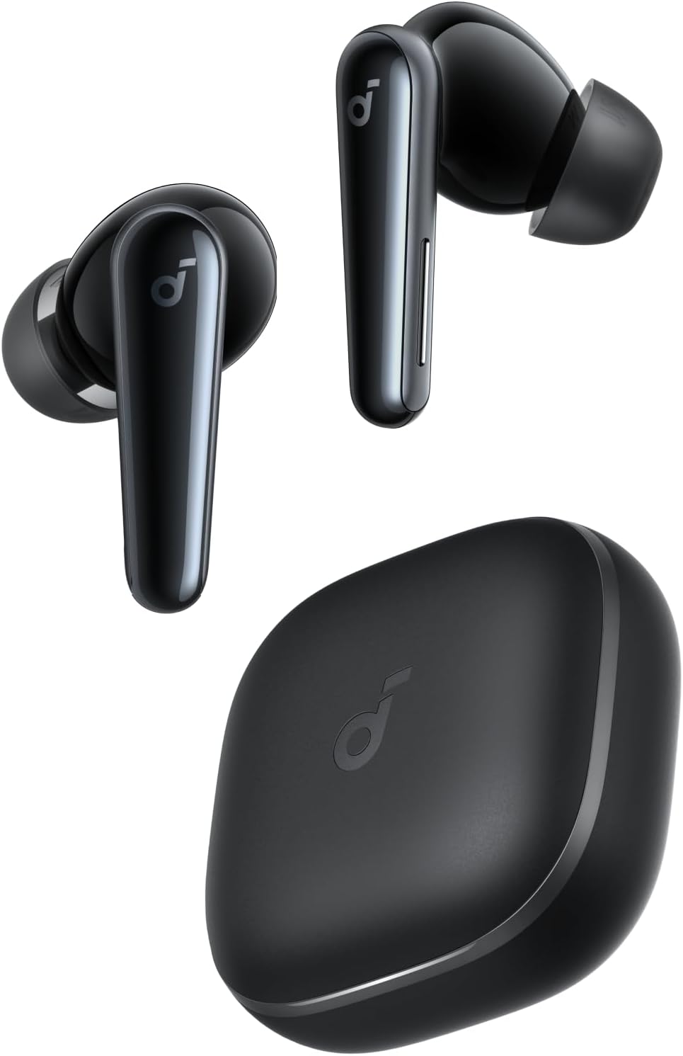 Soundcore Liberty 5 by Anker, Noise-Cancelling Wireless Earbuds Black , 2x Stronger Voice Reduction, Real-Time Adaptive Noise Cancellation, Fast Charging, Dolby Audio, 6-Mic AI Clear Calls, Long Battery Life