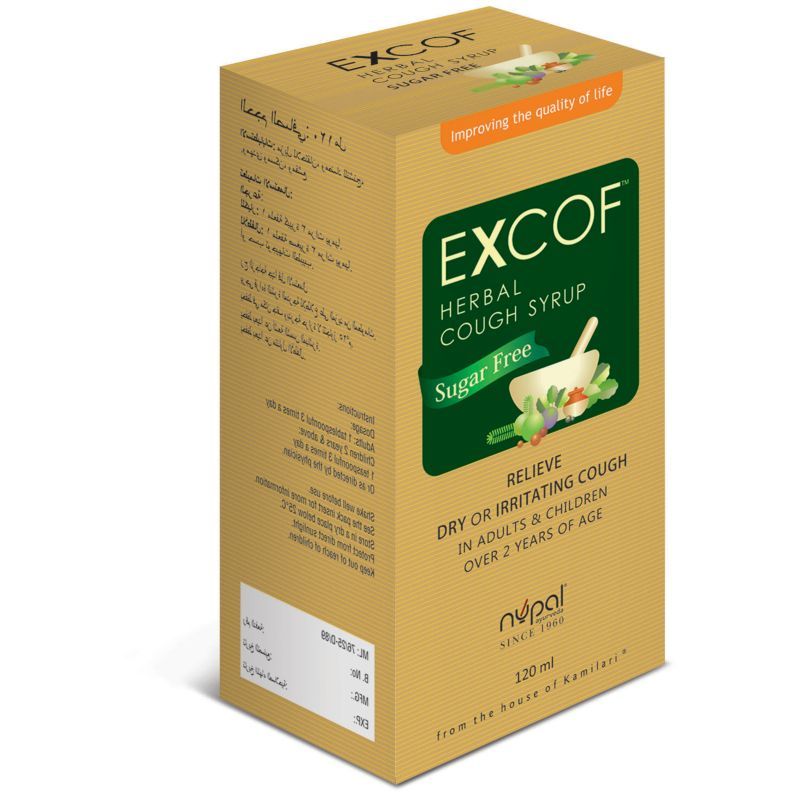 Excof Herbal Cough Syrup 120Ml