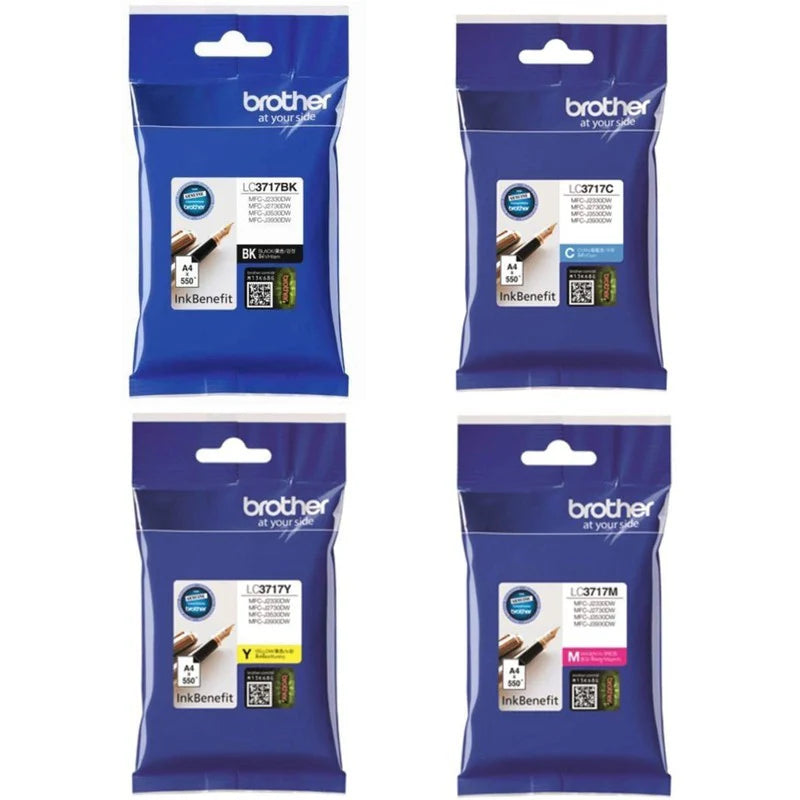 LC3717 Ink Set for MFC-J2330DW, MFC-J2730DW, MFC-J3530DW and MFC-J3930DW Multicolor