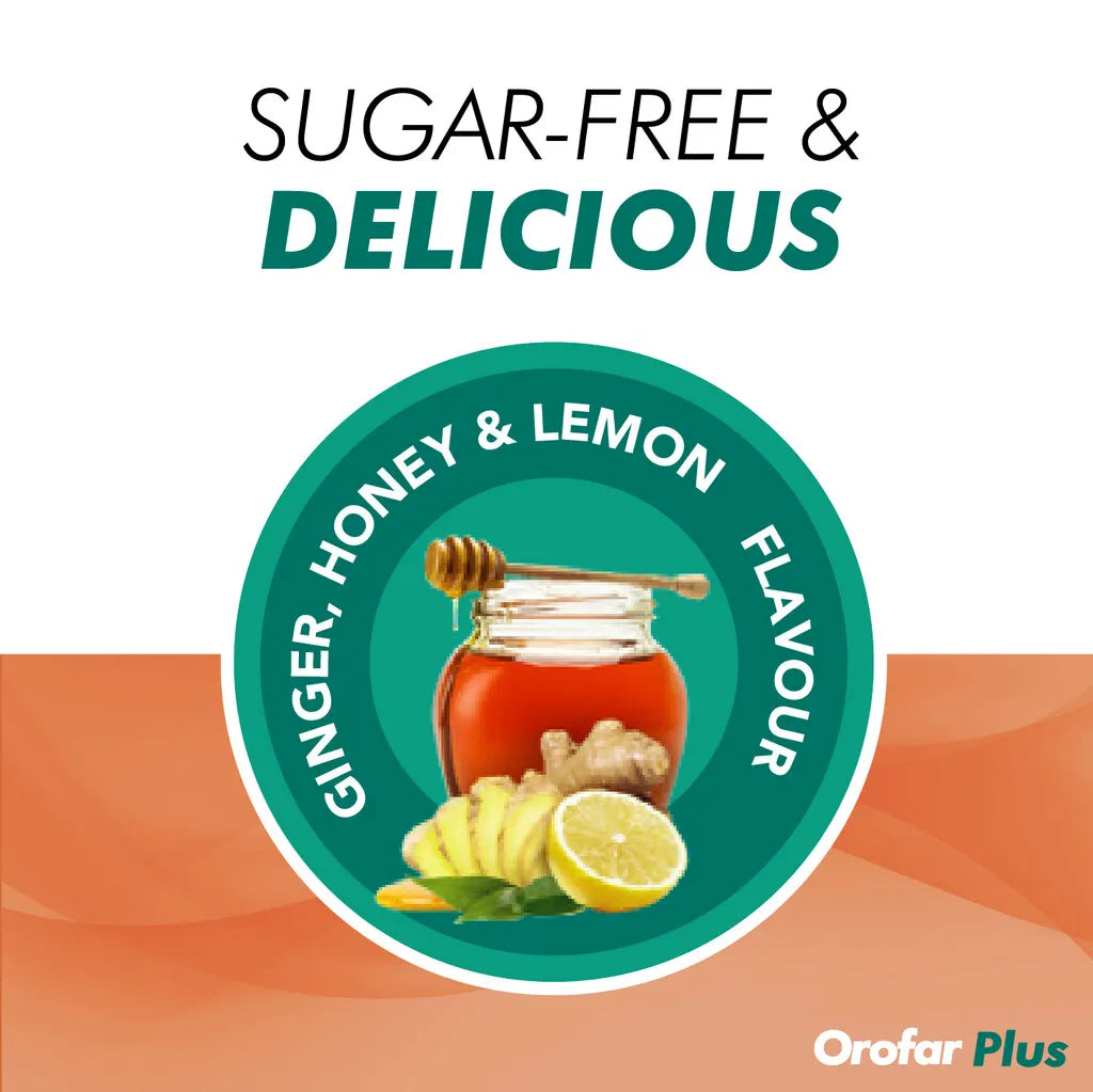 Orofar Plus Ginger Honey & Lemon Lozenges 24S