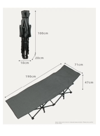 Foldable Bed for Outdoor with Portable Bag Camping Bed Lightweight Sleeping Cots for Camping