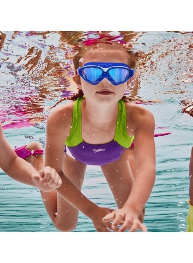 Mirror Swimming Goggles Anti-Fog HD Swim Glasses 100% UV Protection w/ Ear Plug