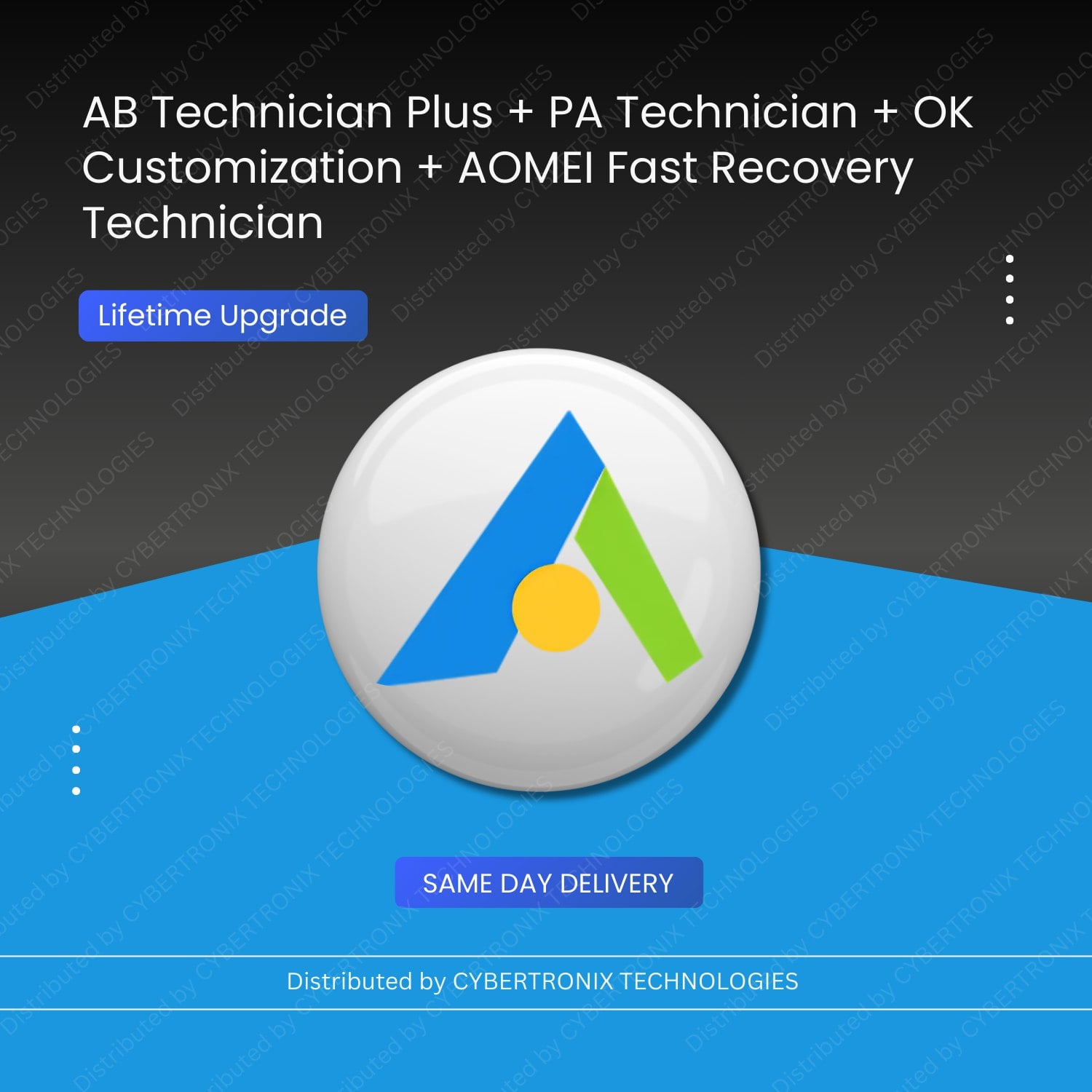 AB Technician Plus+PA Technician+OK Customization+AOMEI Fast Recovery Technician | Lifetime Upgrade | Digital License | SAME DAY DELIVERY