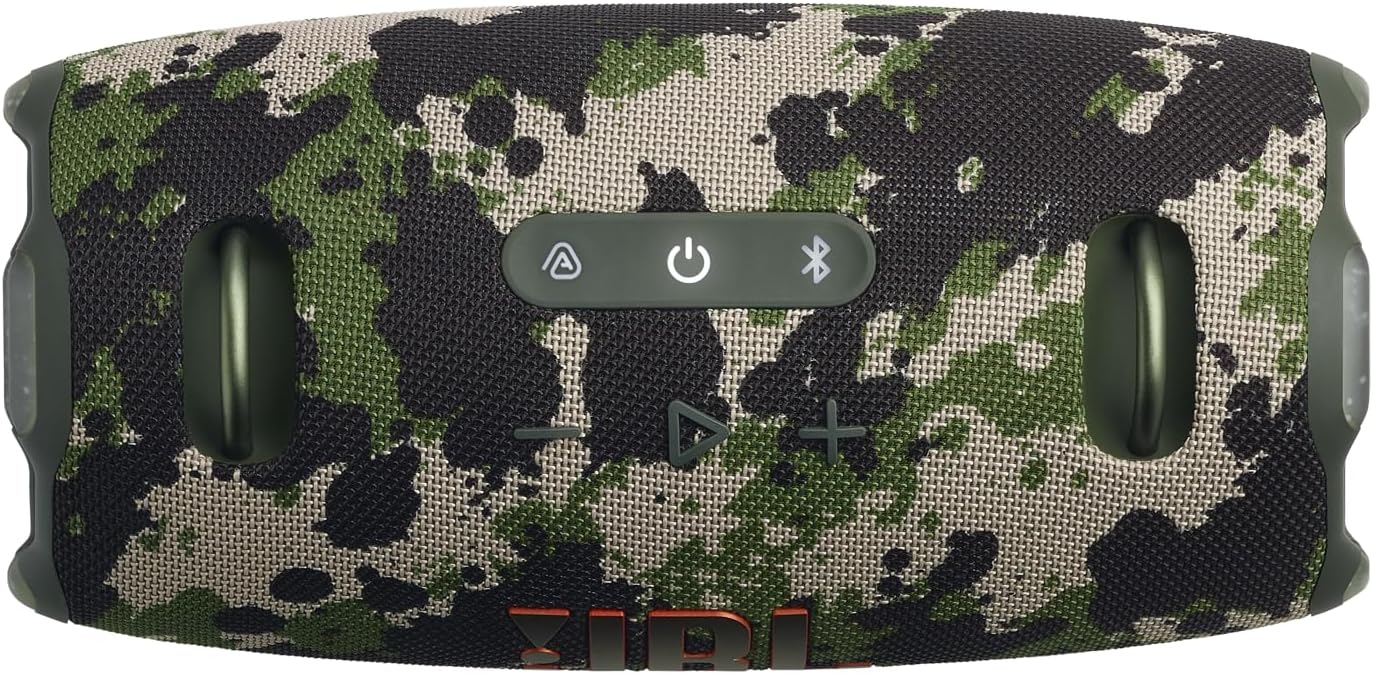 JBL Xtreme 4 Bluetooth Speaker Bundle with Shoulder Strap and Additional Battery 400 (Camo)