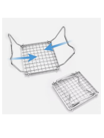 BBQ Grill Foldable Barbecue Rack Stove Camping Grate Gas Stand Outdoor Cooking