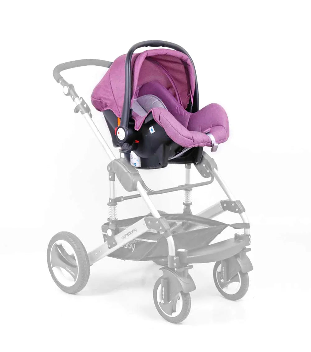 Cynebaby Safety Car Seat With Stroller Adaptor - Purple