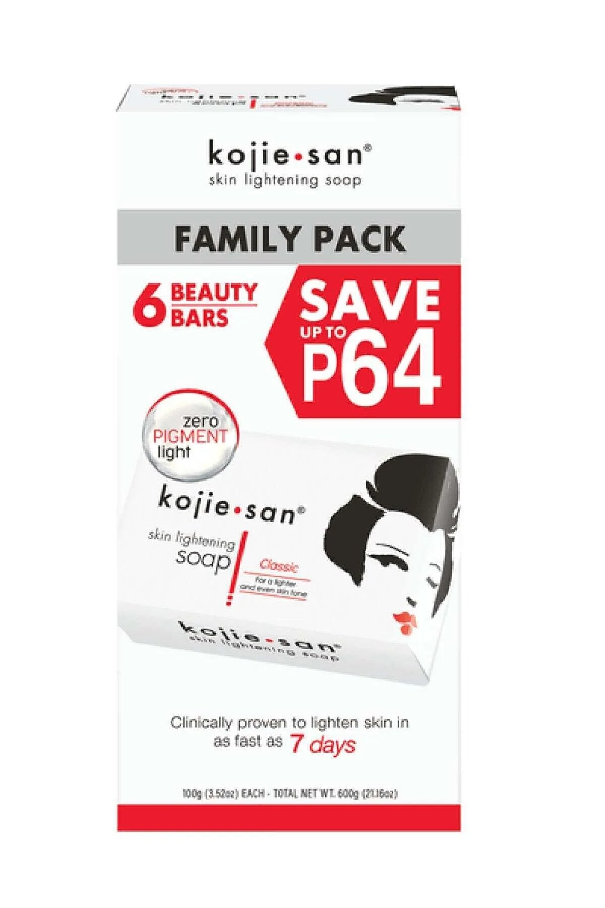 Skin Lightening Soap Pack of 6*100G