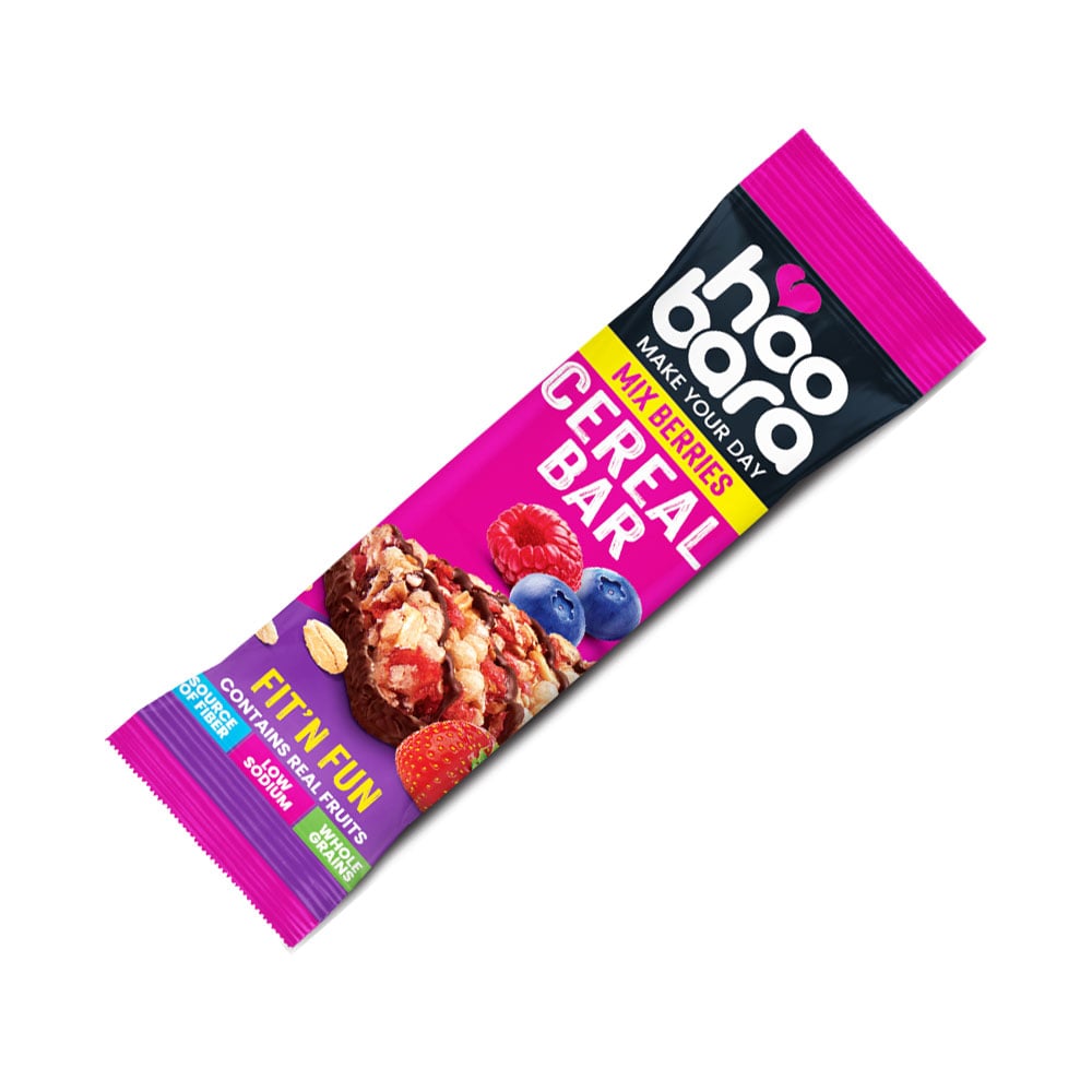Hoobara Cereal Bar Mix Berries