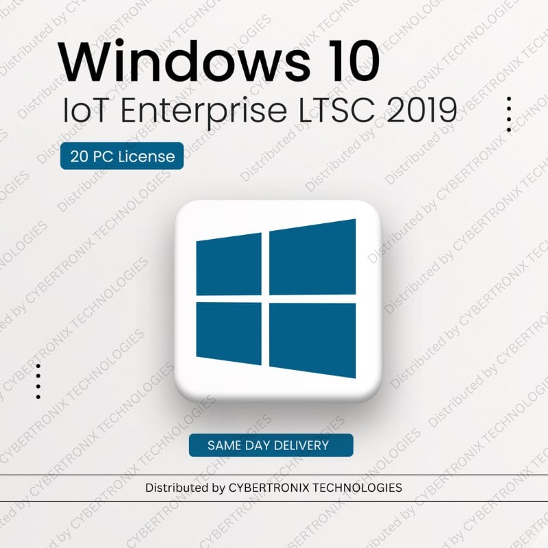 Microsoft Windows 10 IoT Enterprise LTSC 2019 | 20 PC License | Digital License | SAME DAY DELIVERY