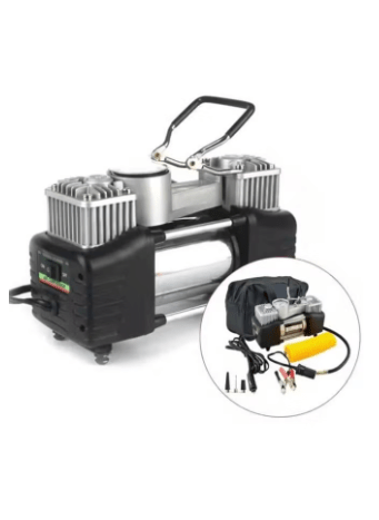 2 Cylinder 12v Car Air Compressor for Car Tires Maximum Pressure of 200PSI Portable Air Pump for Car SUV Tire Inflator