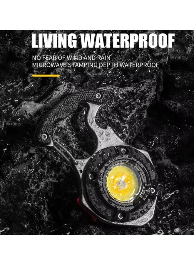 Rechargeable Power Display Strong Light Camping Lamp Bottle Opener Led Portable LED Work Light Keychain Flashlight