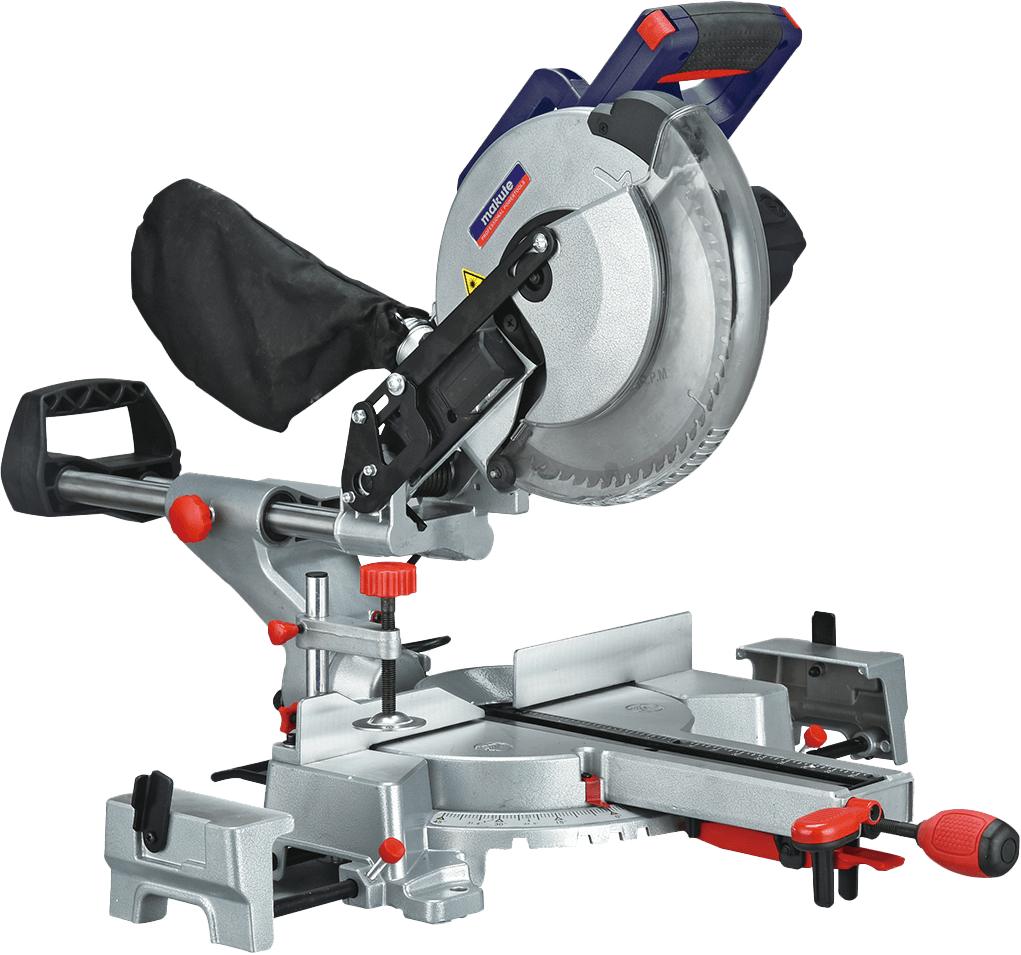 Makute Sliding Compound Miter Saw, 10-Inch, 2200W Power, 5000 RPM, 220-240V, 50/60Hz, 13 kg, MS001-S