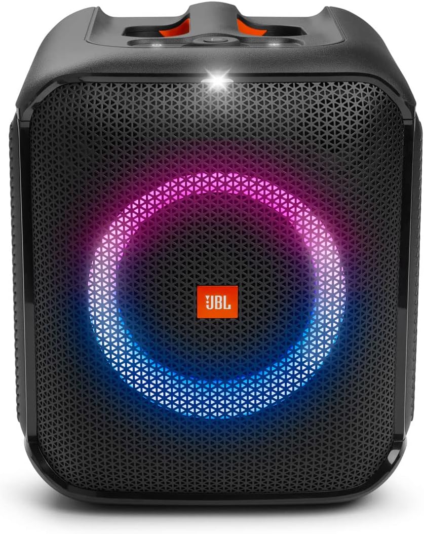 JBL Partybox Encore Essential | Portable Bluetooth Party Speaker | 100W Monstrous Pro Sound | Dynamic Light Show | Upto 6Hrs Playtime | Built-in Powerbank | Mic Support PartyBox App (Black)