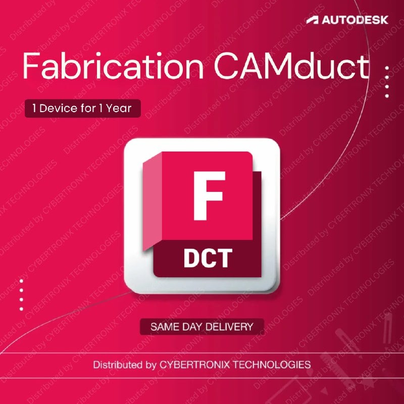 Autodesk Fabrication CAMduct | 1 Device for 1 Year | Digital License | SAME DAY DELIVERY