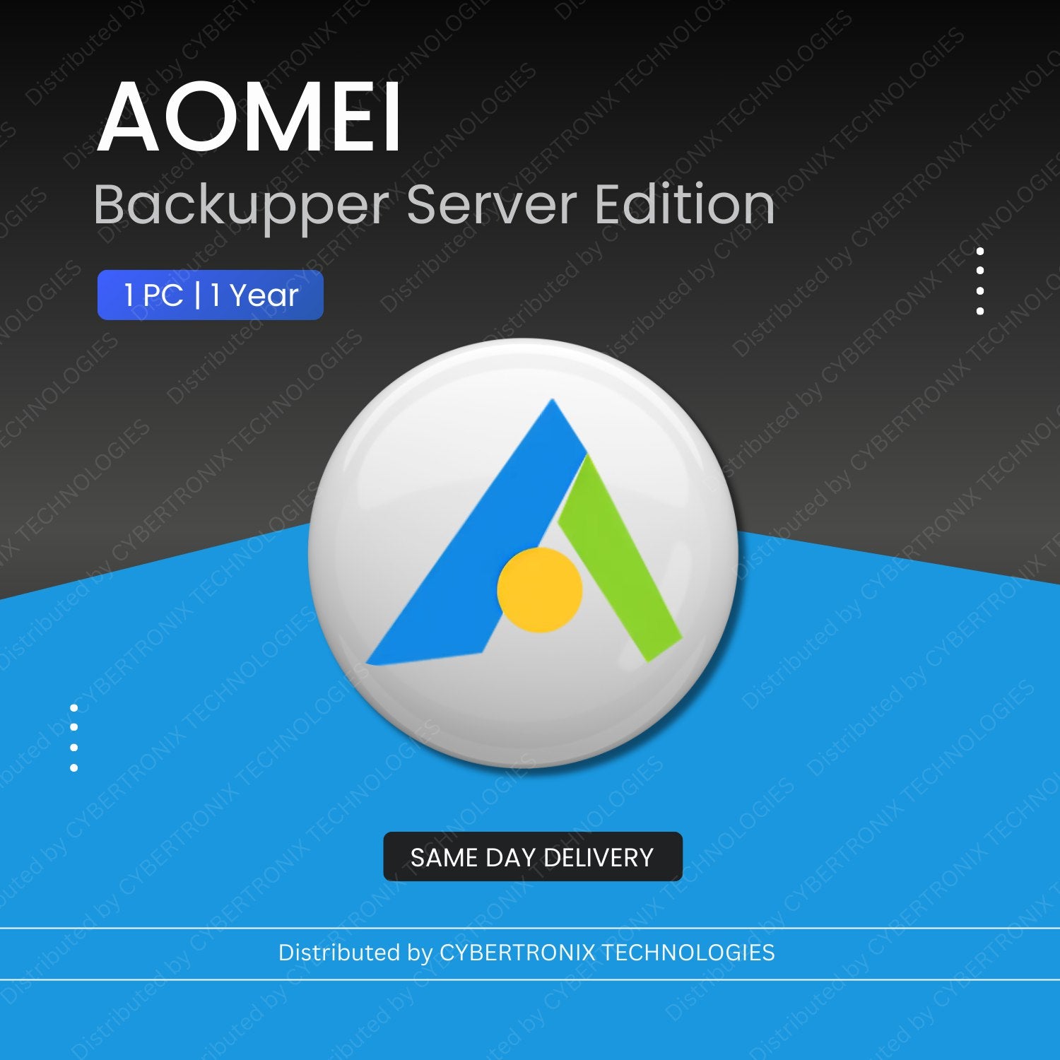 AOMEI Backupper Server Edition | 1 Year | Digital License | SAME DAY DELIVERY