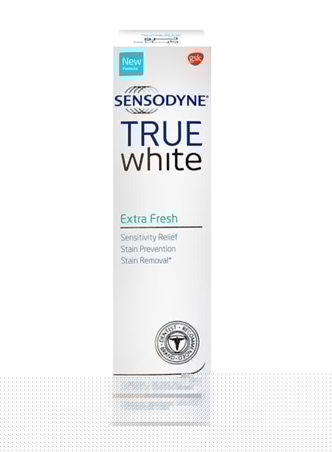 Specialist Whitening Toothpaste For Sensitive Teeth True White Extra Fresh 75ml