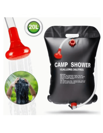20L Portable Camping Shower Bag with Removable Hose and On-off Switchable Shower Head Perfect For Outdoor Camping and Traveling