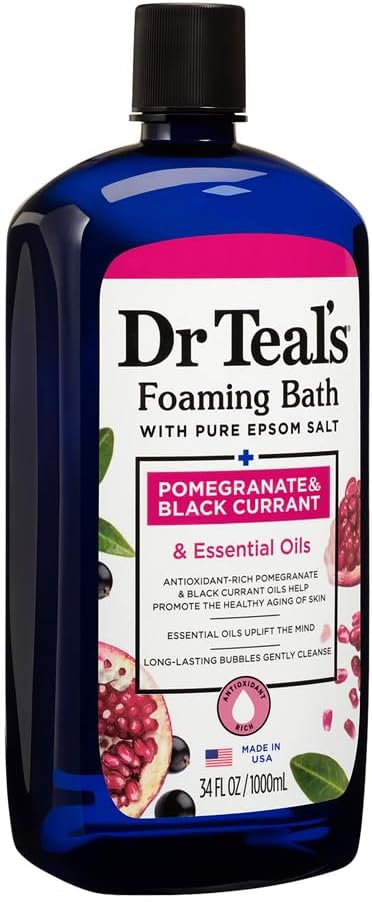 Dr Teals Foaming Bath With Pure Epsom Salt Pomegranate & Black Currant 1000Ml