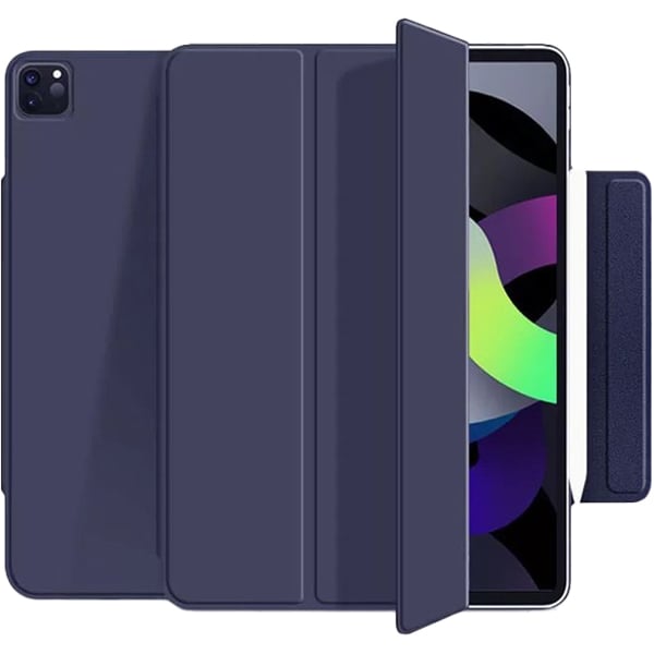 PROTECT ipad Pro 13 inch 2024 Magnetic Ipad Cover, Trifold Stand, Auto Sleep,Wake up, Silicon, Blue, MIPADP13SBLU