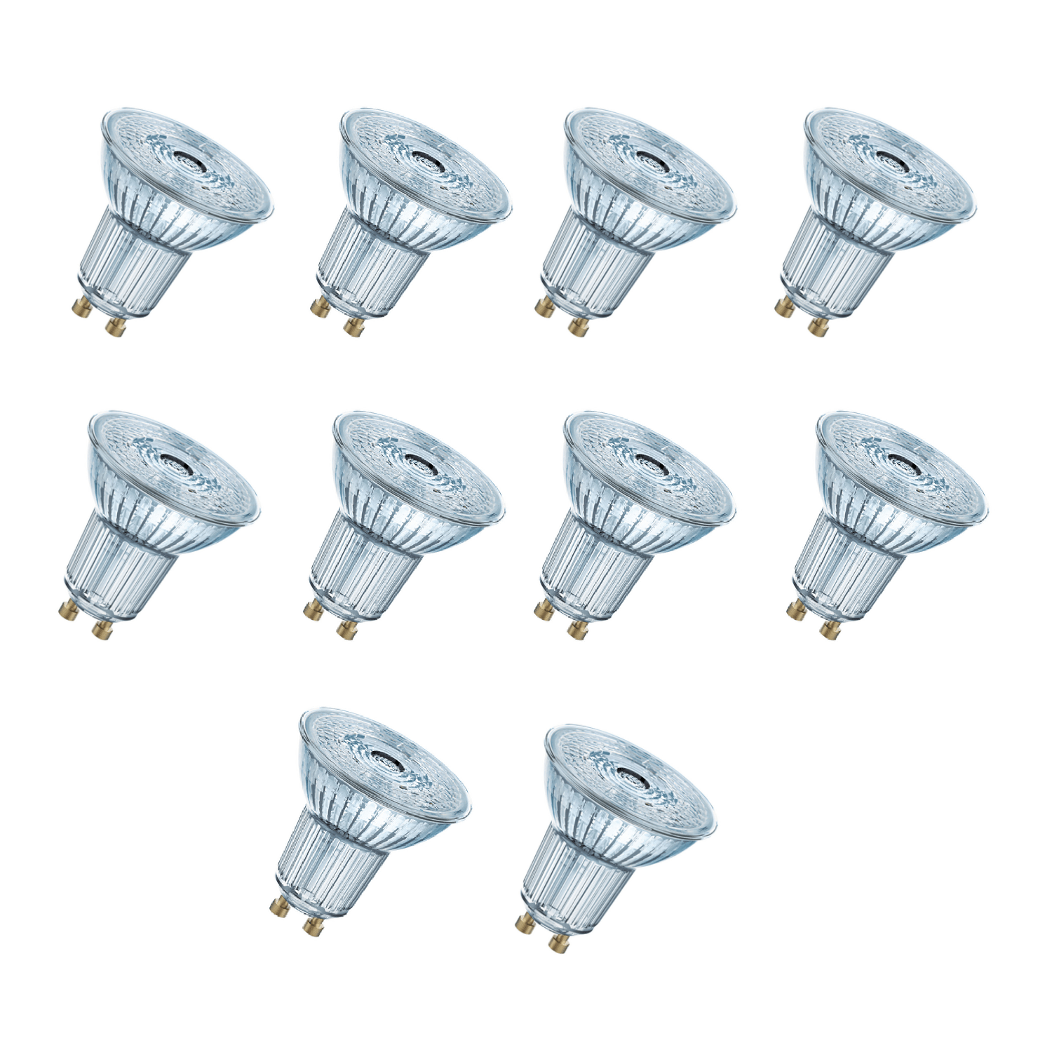 Osram GU10 LED Bulb PAR16 36 Degree 7W, Cool White Lamp / 4000K Spot Light Non Dimmable Pack Of 10