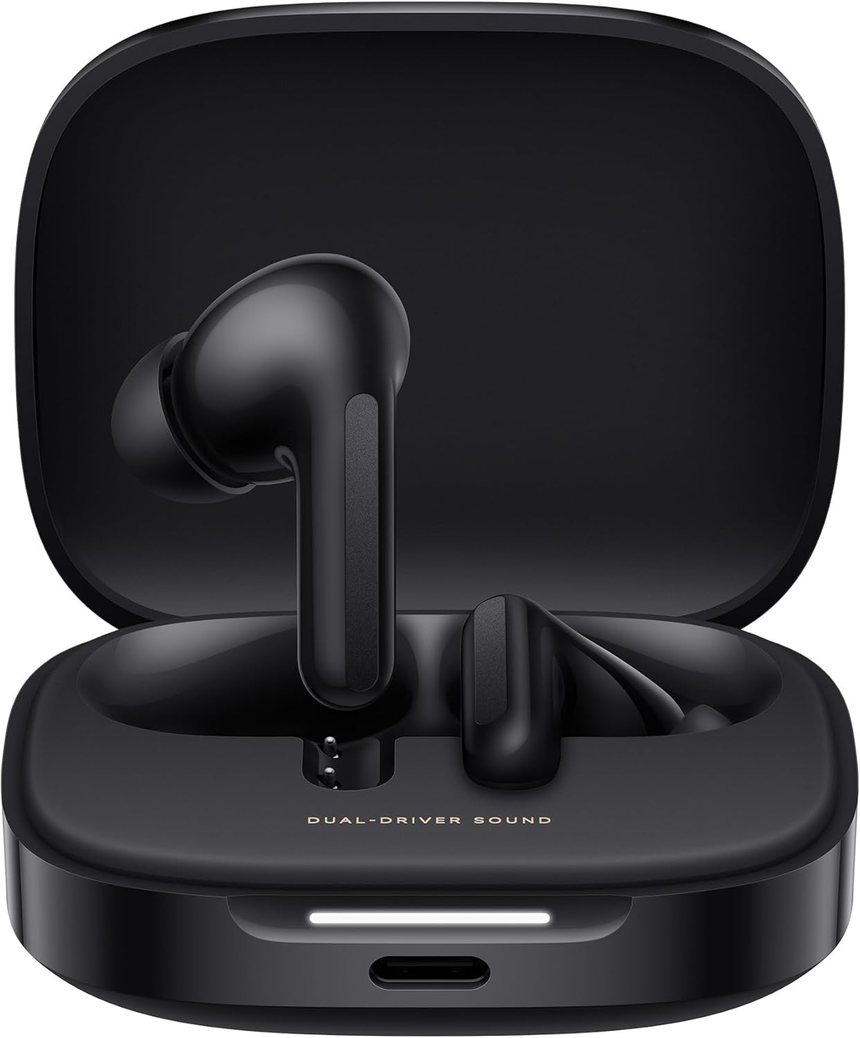 Xiaomi Redmi Buds 6 Black - 42h Battery Life, Hi-Fi Sound with Dual Drivers, 49 dB ANC, 4 EQ Modes, AI Noise Cancellation, Fast Charging, Bluetooth 5.4, Google Fast Pair Support