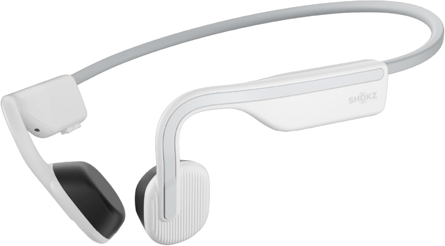 SHOKZ OpenMove Wireless Headphones, Bluetooth Bone Conduction Sports Headset with Mic, 6 Hour Playtime & IP55 Waterproof for Running Workout Cycling (Alpine White)