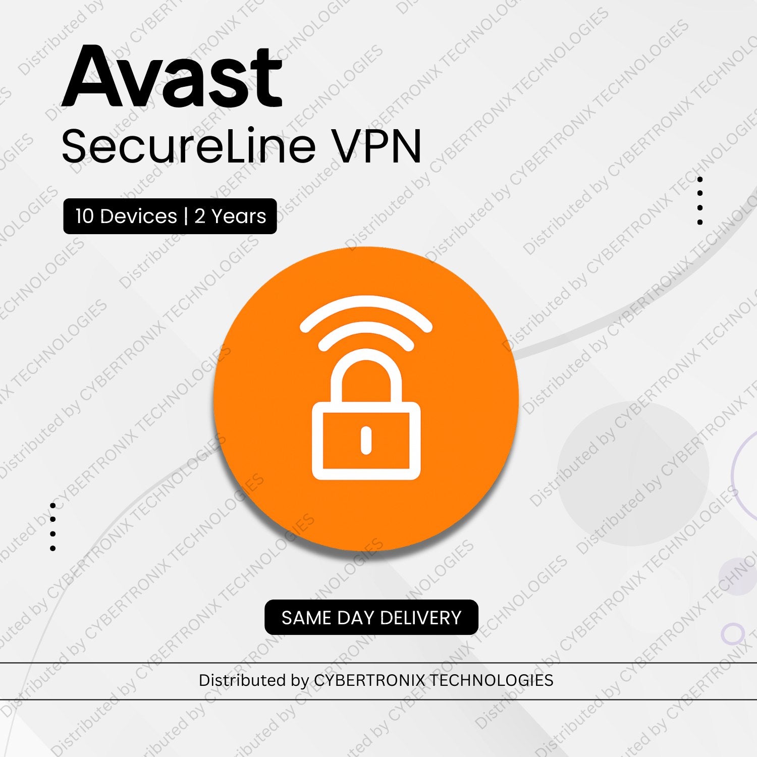 Avast SecureLine VPN | 10 Devices for 2 Years | Digital License | Same Day Delivery
