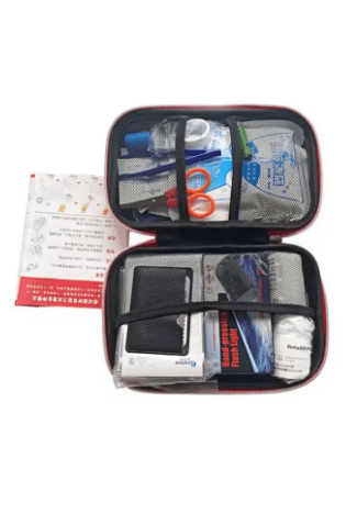 Hardcase Waterproof Medicine Storage Bag Portable Medication Package Compact Lightweight Emergency Survival Rescue Cases Medical Kit Idea for Home Car Travel Outdoor