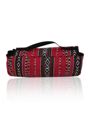 Foldable Picnic Rug Bohemian Picnic Beach Mat Blanket Portable with Carrying Strap Size: 2m*2m