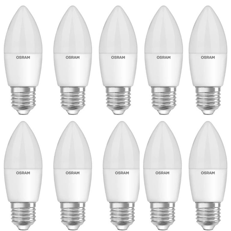 Osram LED Value E27 Classic B40 4.7W 2700K Warm White - Pack of 10