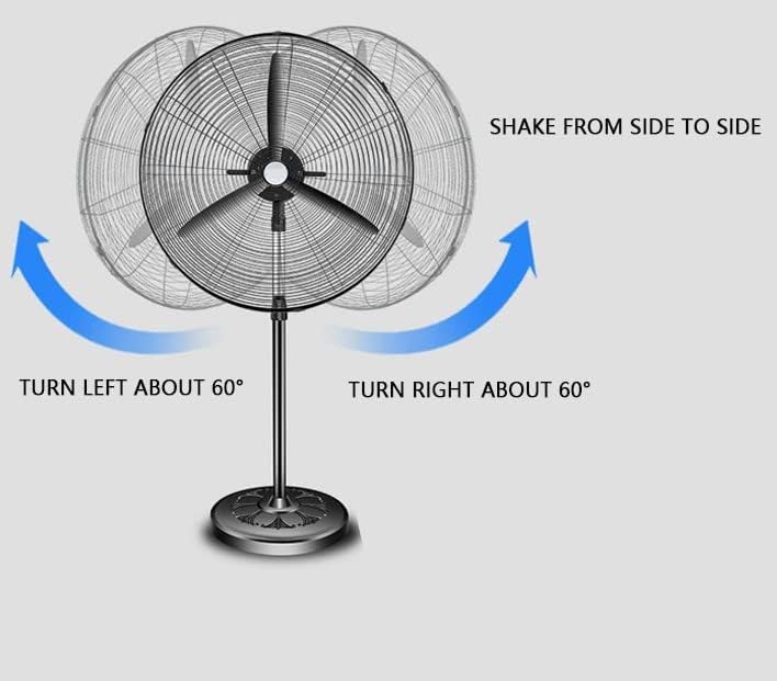 Pedestal Fan 30 Inch, Industrial Fan, Stand Fan, High Velocity Metal Stand Fan, Heavy duty Industrial Use 3 Speed with Aluminum High Speed Blades, for...