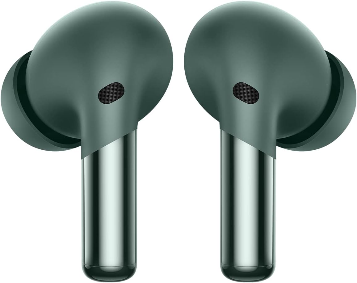 OnePlus Buds Pro 2 - Wireless Earphones with up to 39 Hours of Battery Life, Smart Adaptive Noise Cancellation and Spatial Audio - Arbor Green (Exclusive to Amazon)