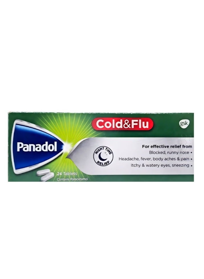 Cold & Flu 24 Caplets (Green)