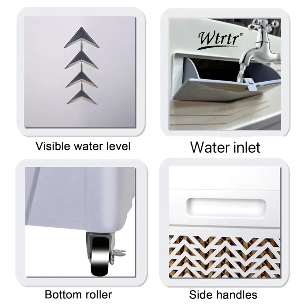 60L Commercial Air cooler,Outdoors Water-Cooled Moving Air Cooler, Home Air-Conditioning Fan, 3-In-1 Evaporative Air Cooler, 3-Speed Adjustment, Wide-Angle Air Supply,