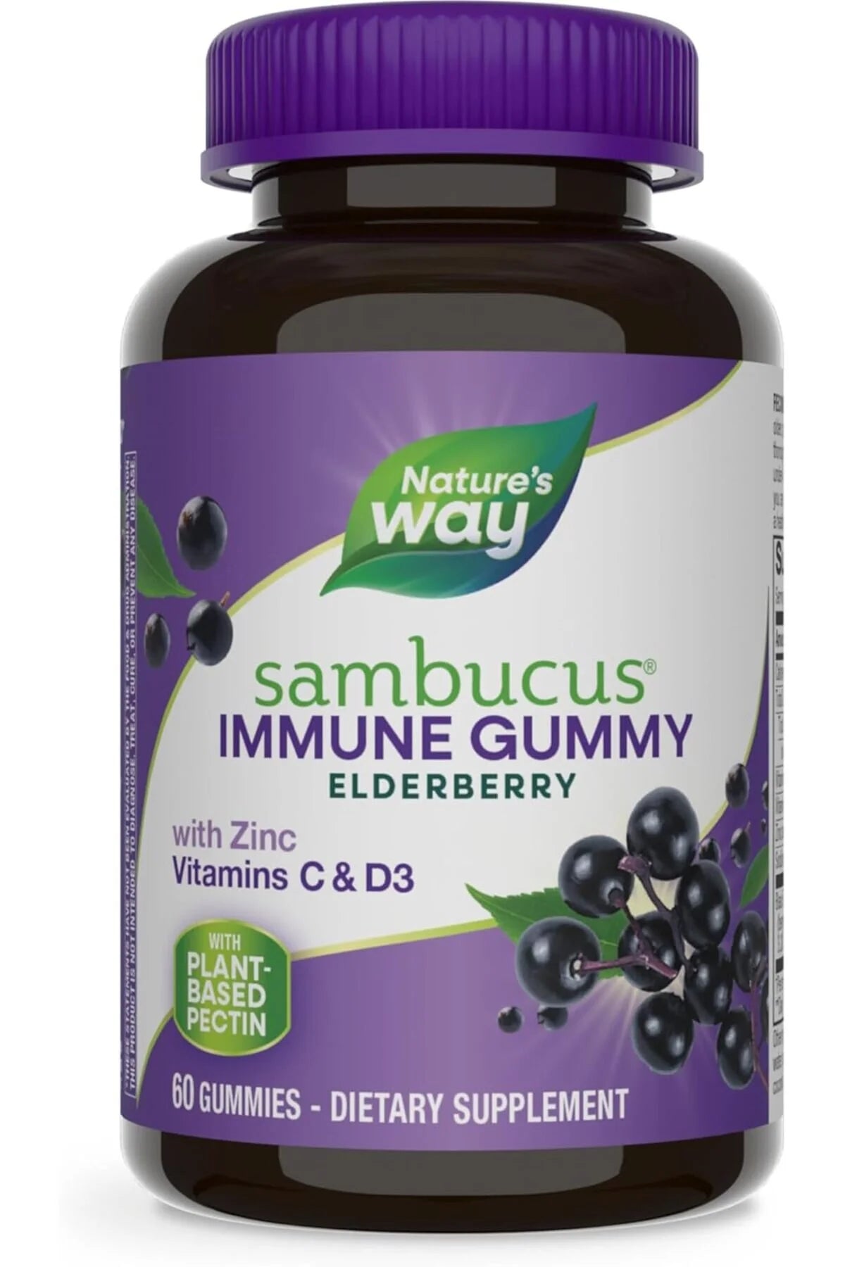 SambucUS Elderberry Adult'S Immune Boost Gummies, 60 Gummies