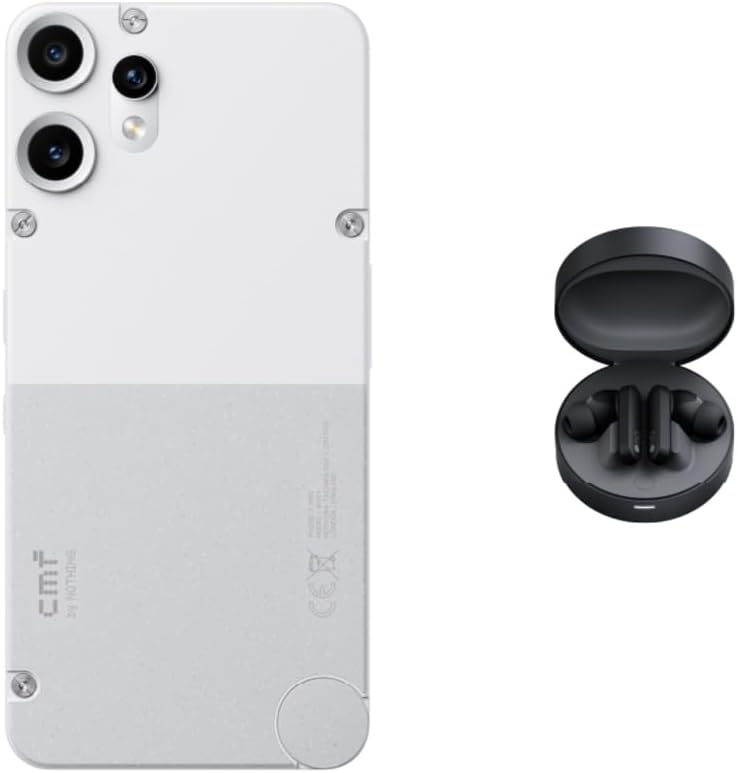 CMF Phone 2 Pro 8GB 256GB WHITE, MediaTek Dimensity 7300 Pro 5G, Dual SIM, AMOLED LTPS flexible, screen size 6.77", 1080 x 2392, Three cameras Back camera is 50+50+8MP, Front 16MP WHITE + Buds Pro
