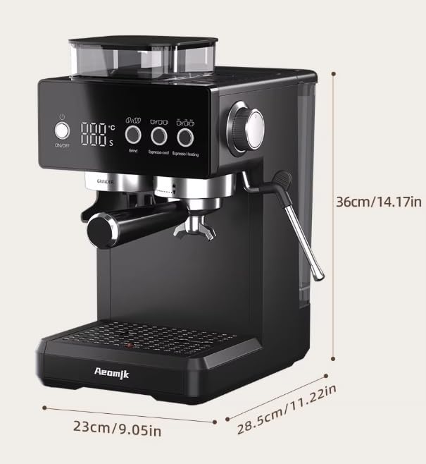 Espresso Machine Coffee, Built-in Coffee Grinder,Commercial...