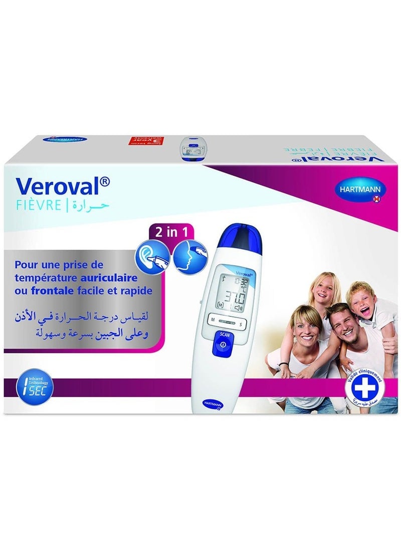 VEROVAL Ear and Forehead Thermometer set