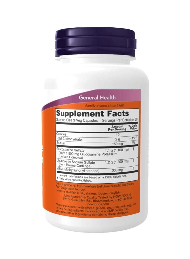 Glucosamine & Chondroitin With Msm 90 Capsules