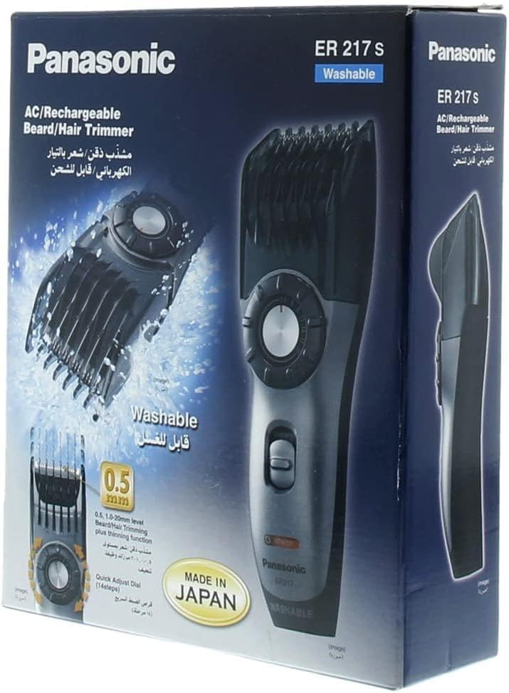 ER-217S Rechargeable Beard & Hair Trimmer Silver/Black
