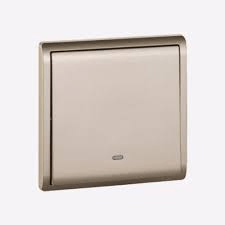 Schneider Electric 20A-16AX 250V 1 Gang 1 way switched with Fluorescent Locator, Wine Gold - E8231L1F20_WG_G1