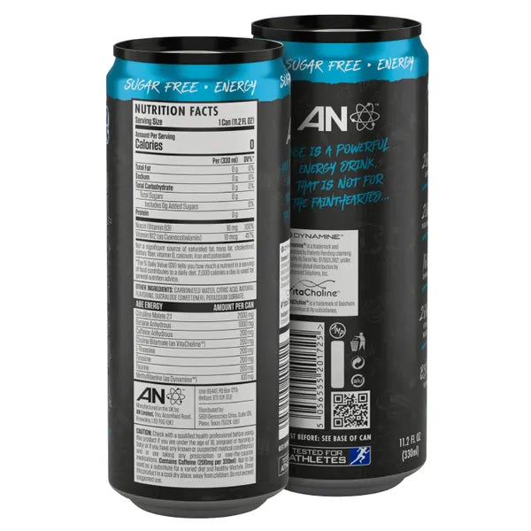An Abe Energy+Performance Blue Lagoon 330Ml