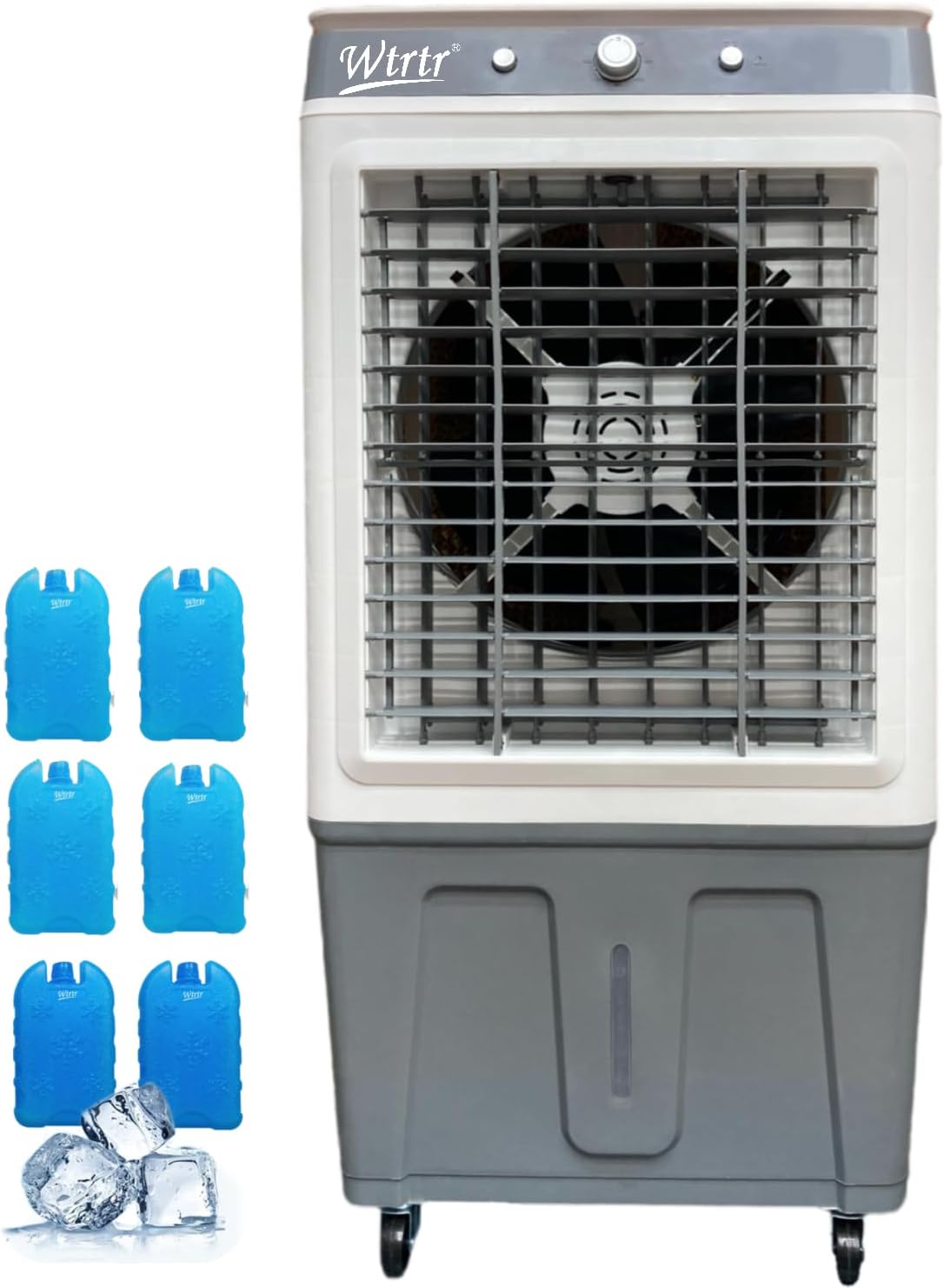 Powerful Outdoor Fan,WTR-K115 Air Cooler Water Tank Last Up to 8-12 Hours (60L)