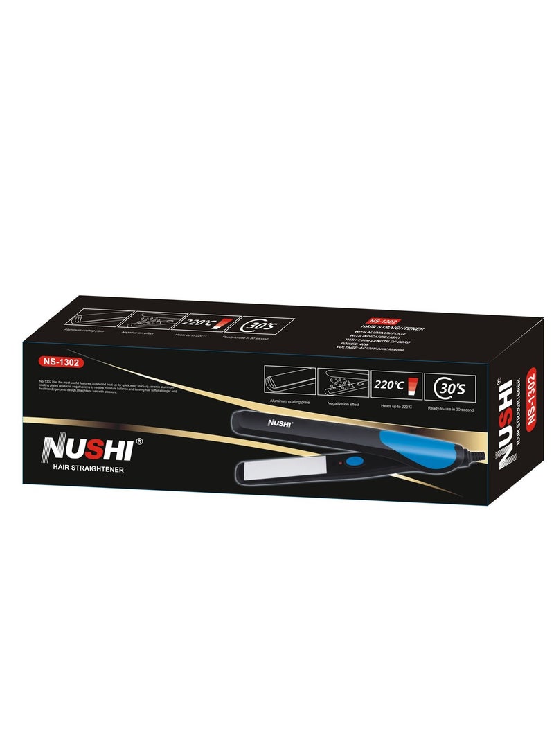 HAIR STRAIGHTENER WITH ALUMINUM PLATE