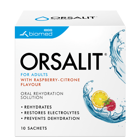 Orsalit Oral Solution Adult Rasp / Lemon 46Gm Sachets 10S