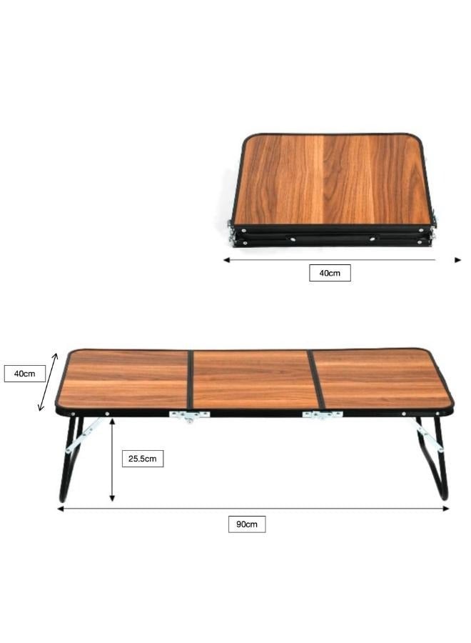 90*40cm 3 Folding Beach Table with Handles for Outdoor Cooking BBQ Camping Traveling and Party Use
