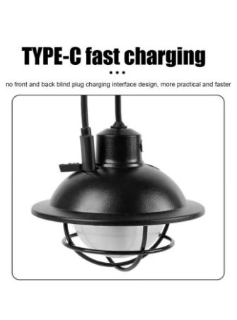 TYPE-C USB Rechargeable Camping Lamp  with 3 Modes of Light LY-13