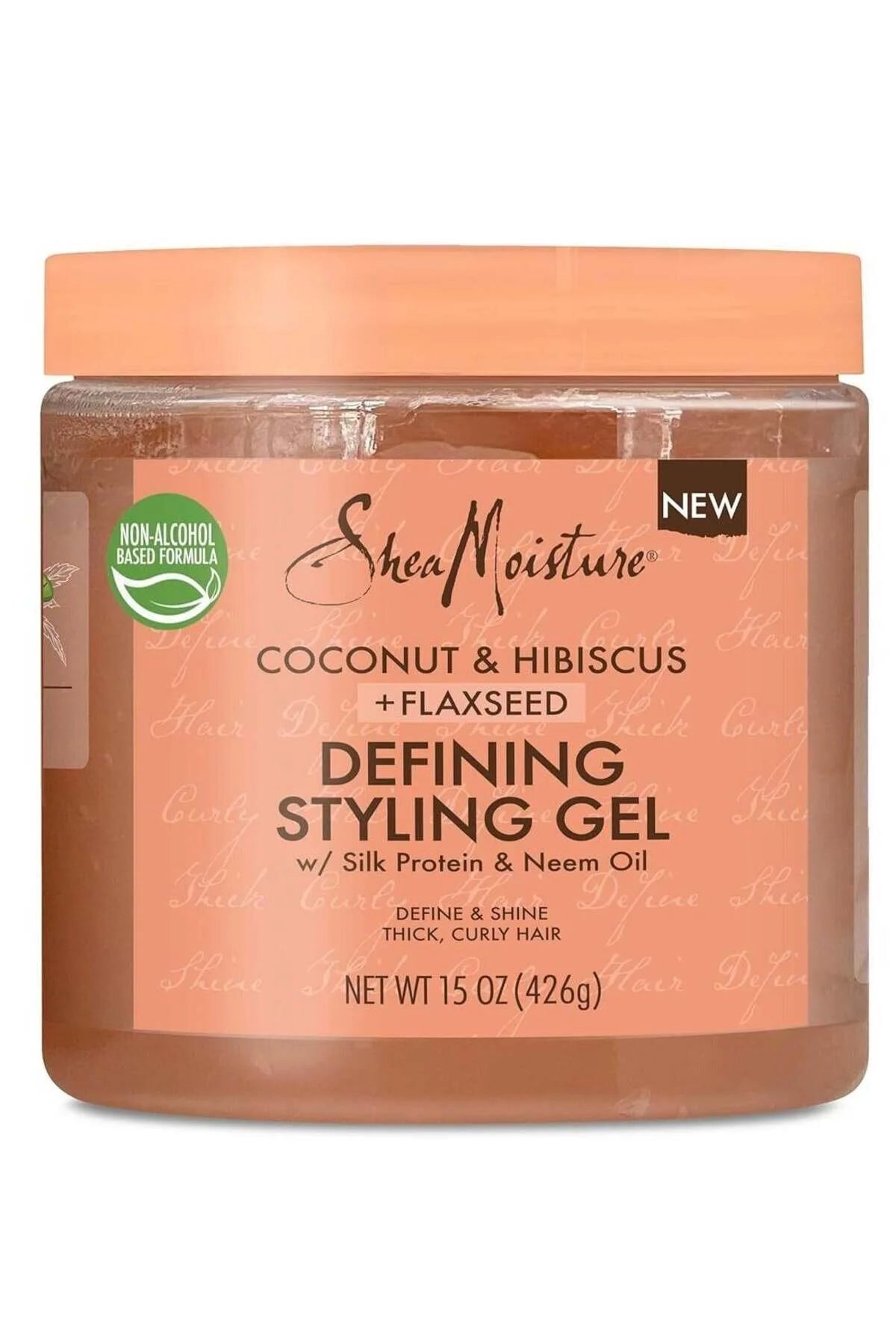 SheaMoisture Defining Styling Gel For Thick, Curly Hair Coconut and Hibiscus Paraben-Free Frizz Cont